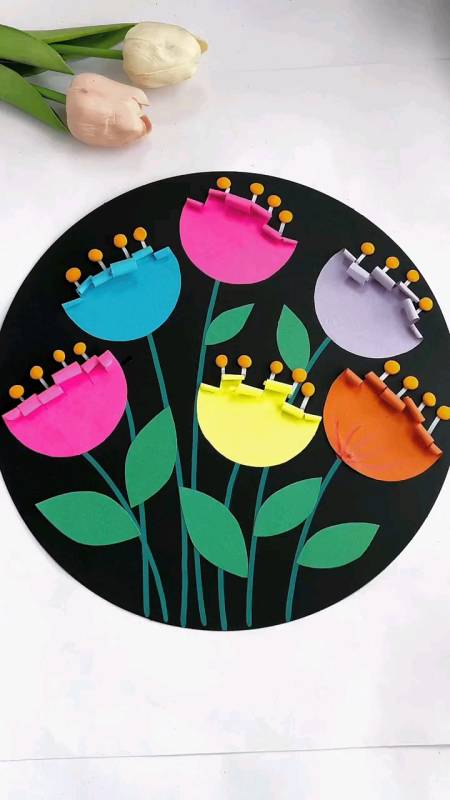 手工制作幼儿园小朋友都可以做拼贴画