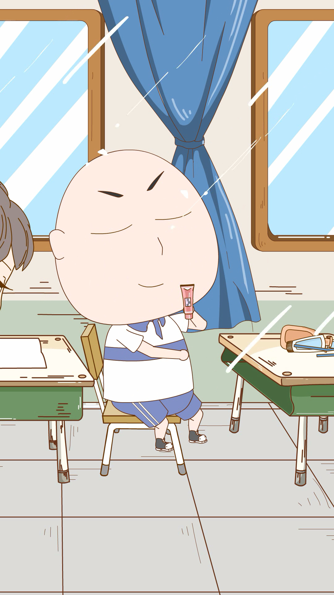 这粉笔灰是烟雾弹吗?