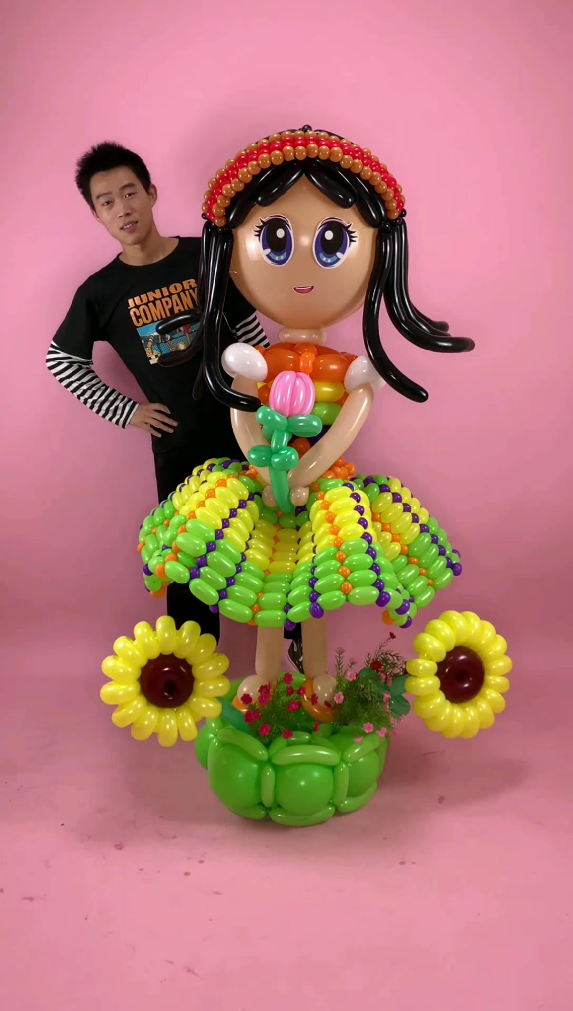 气球裙子改造的大娃娃