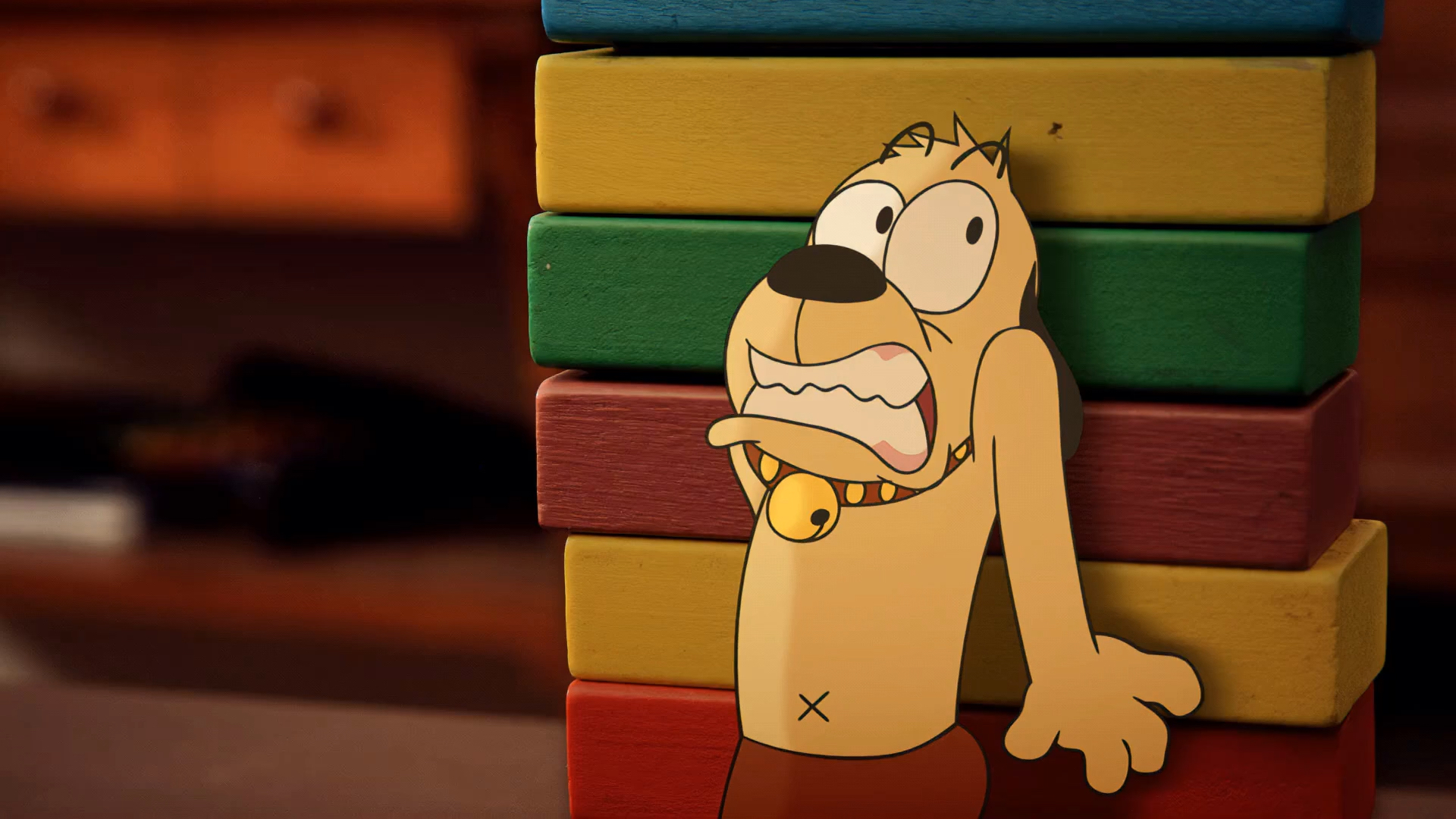 动漫菜包狗想要打蚊子他用弹弓跟巧克力豆能打中吗