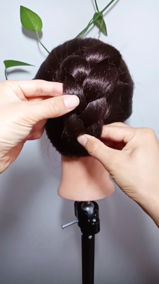 过好冬天#高马尾盘发.