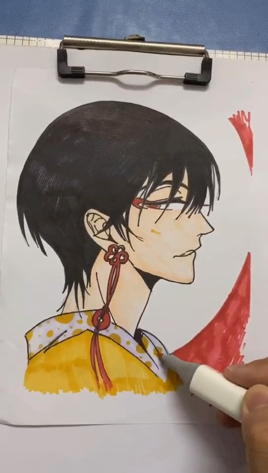 我要上热门#帅气男人侧脸应该这样画