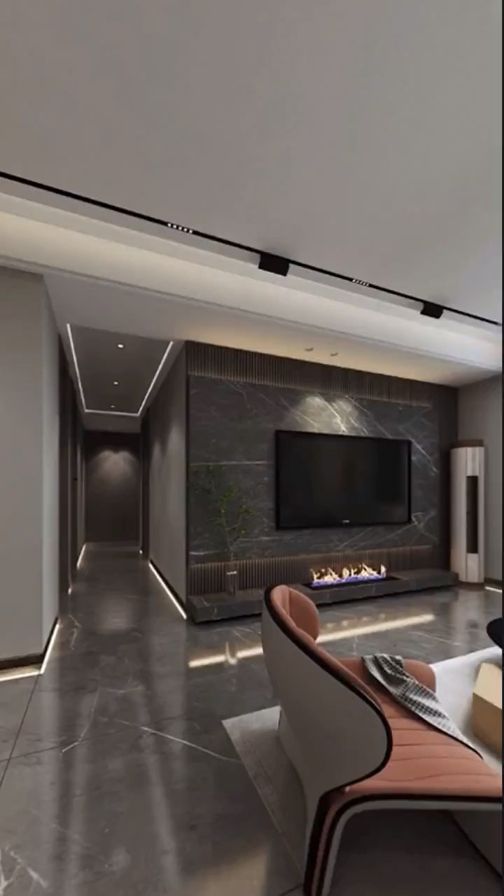 电视背景墙#高级灰悬空背景墙