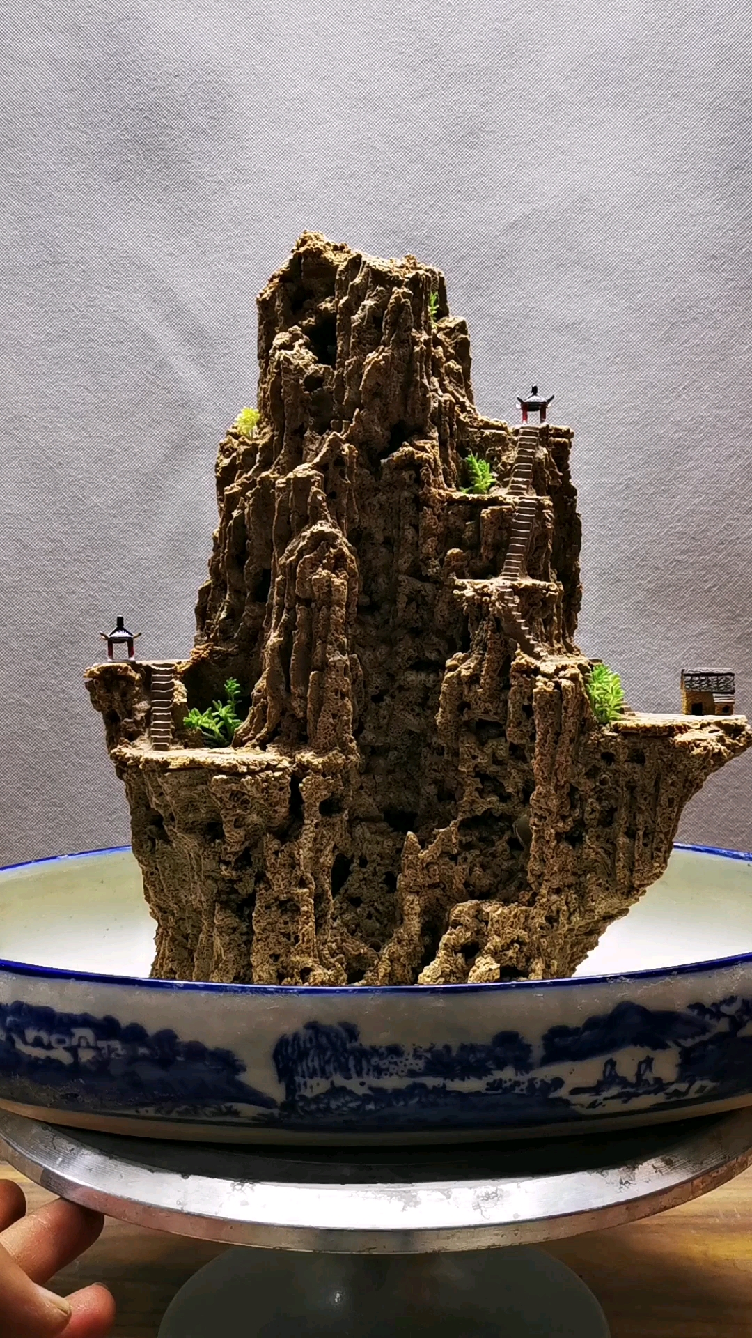 吸水石假山盆景新作欣赏十八-度小视