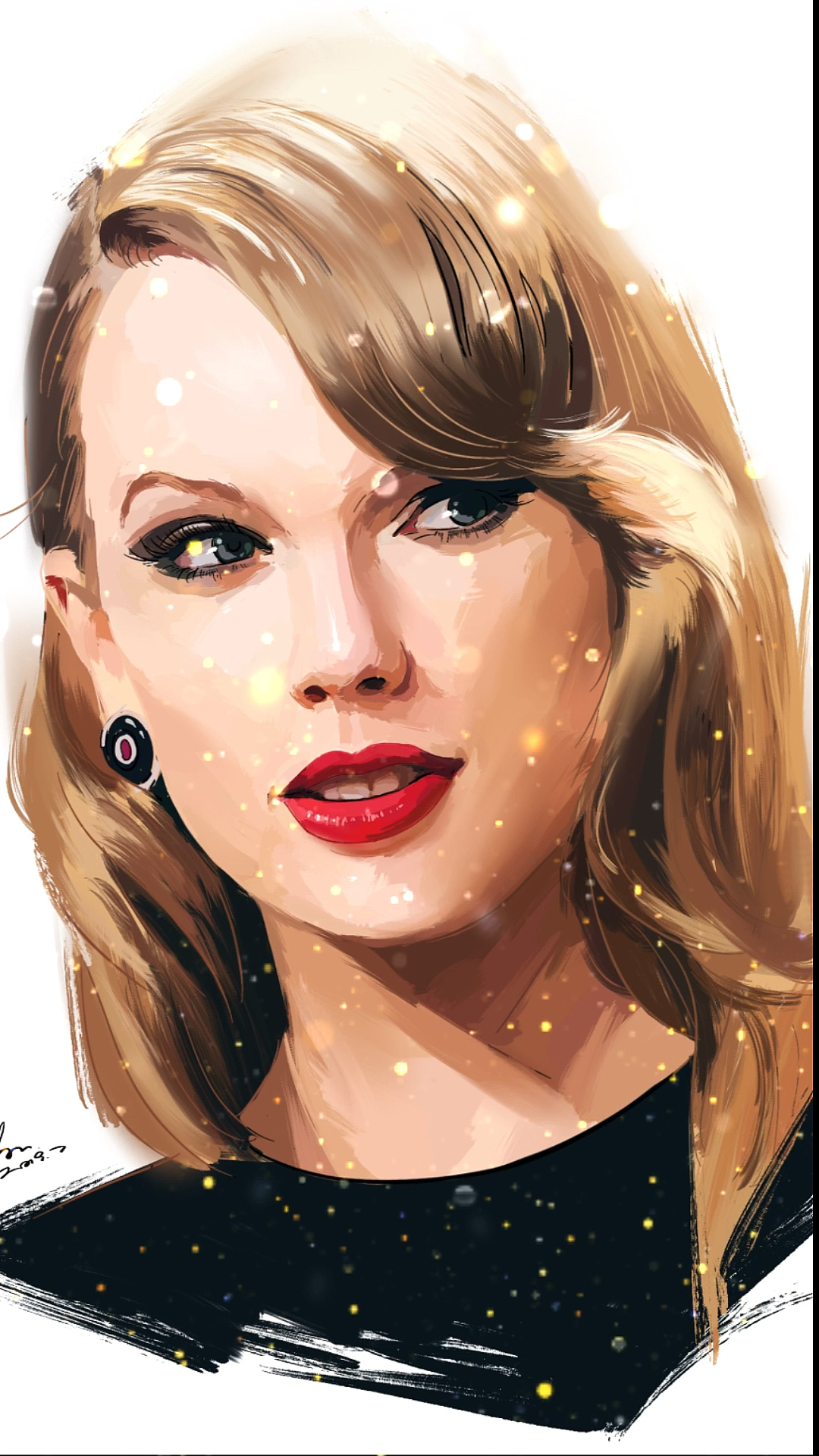 全民独门绝技咖#这是什么神仙颜值!手绘-taylorswift