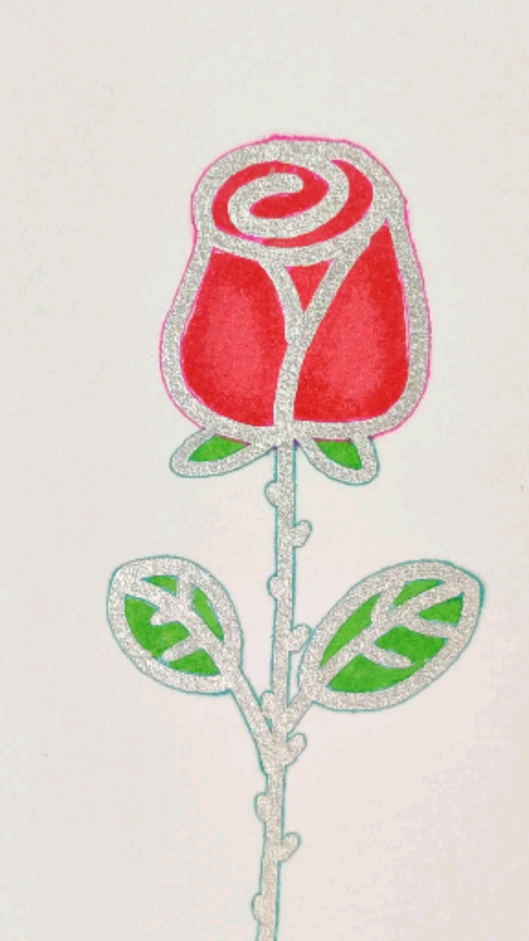 玫瑰花这样画简单易学简笔画儿童简笔画一起学画画