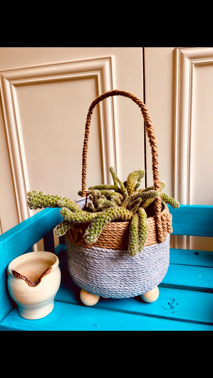 手工制作油桶变花篮不是不可能