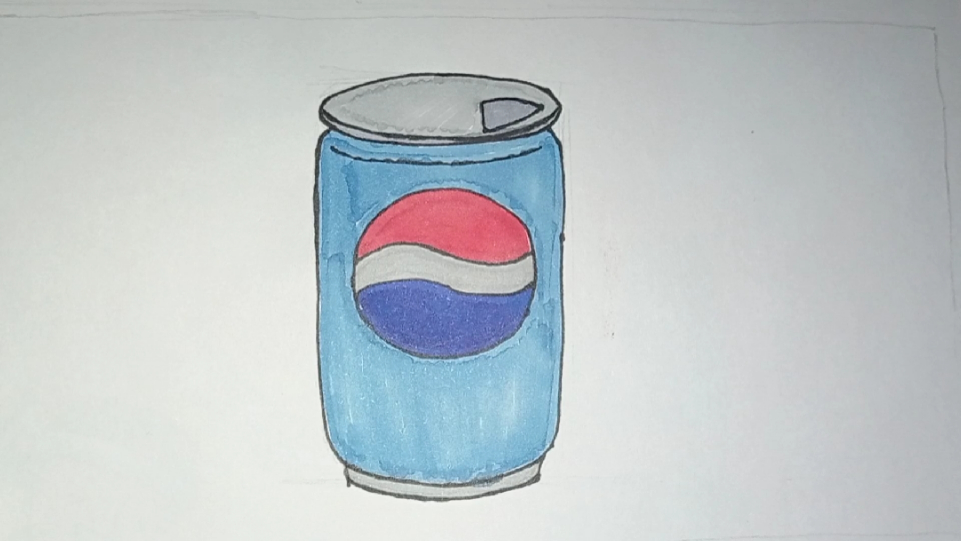 简笔画#简笔画教你如何画百事可乐活力多,花钱少,快来一瓶百事可乐