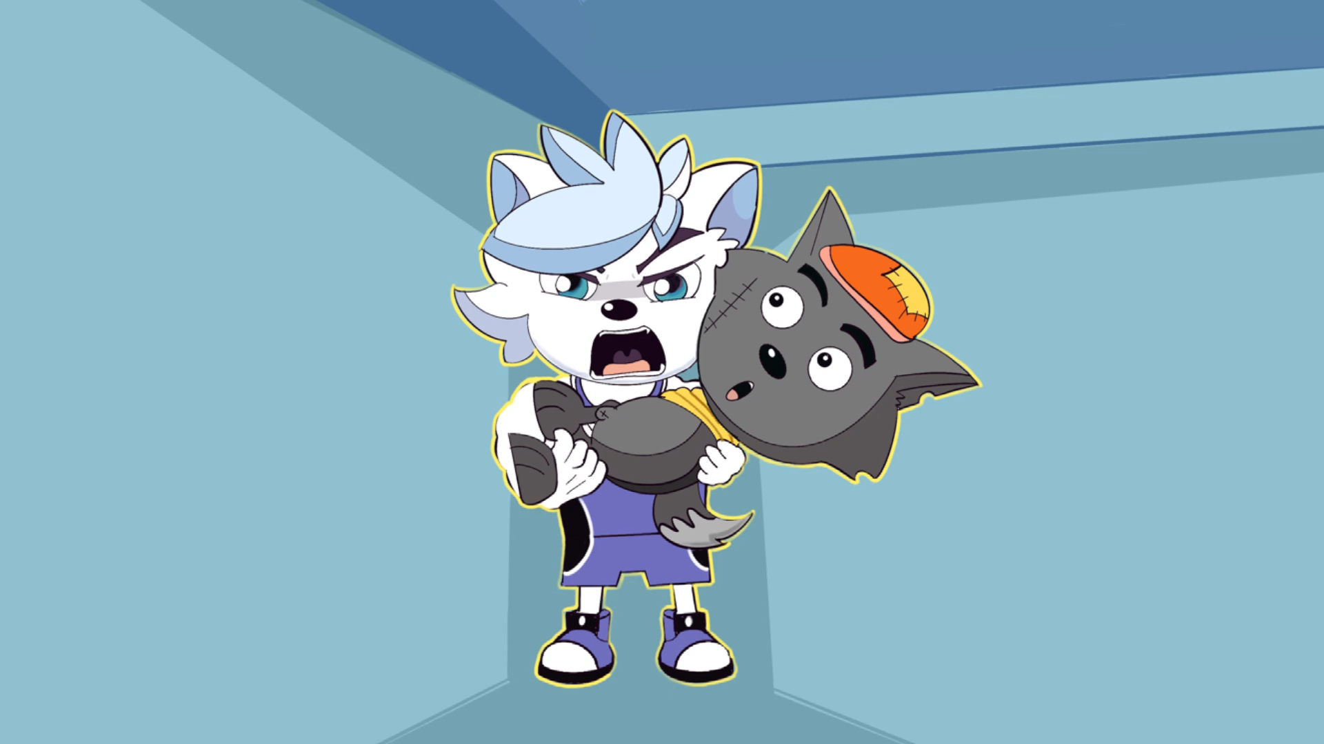 喜羊羊与灰太狼之运动英雄传:球胜狼和灰太狼合体,太费墨了!