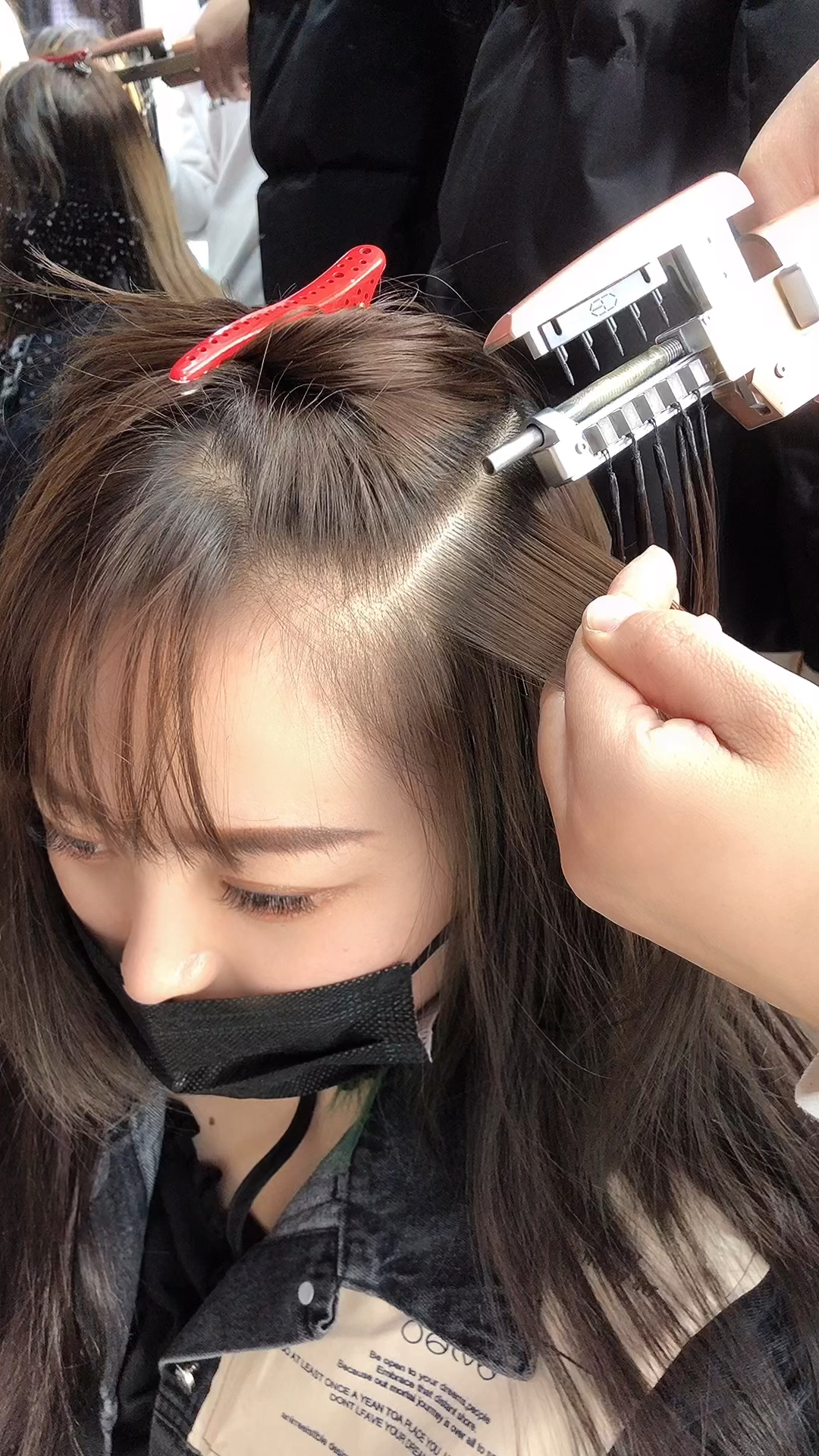 6d二代机器接头发半小时让你变长发-度小视