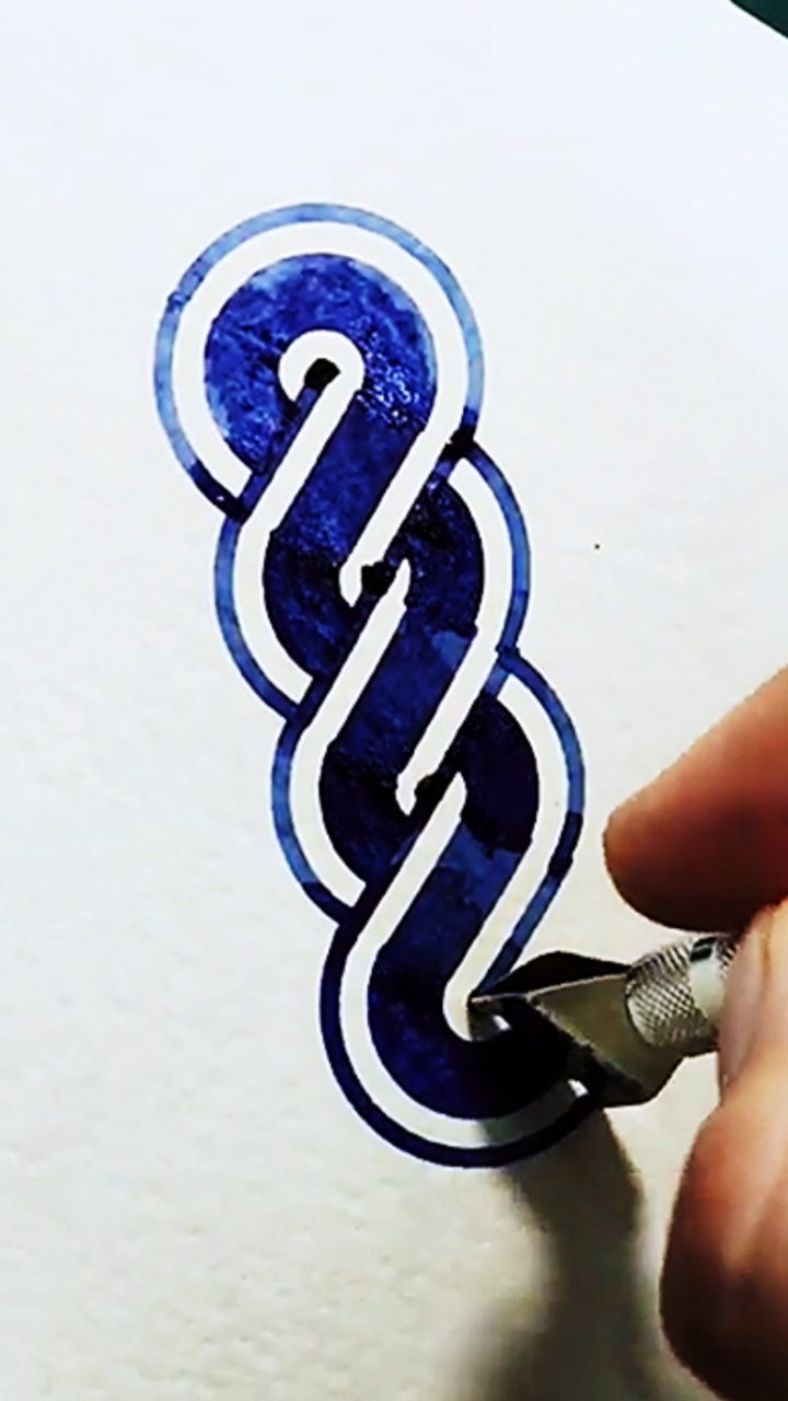 画画原来如此简单画个小麻花