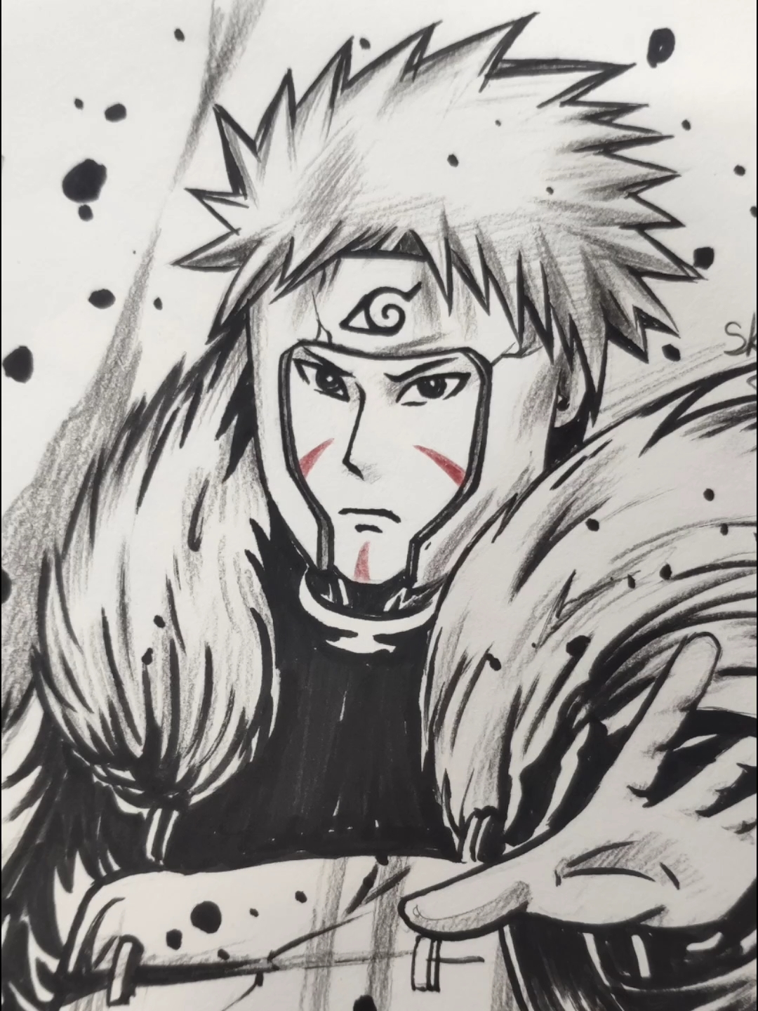 火影忍者#教你手绘二代火影人物千手扉间.