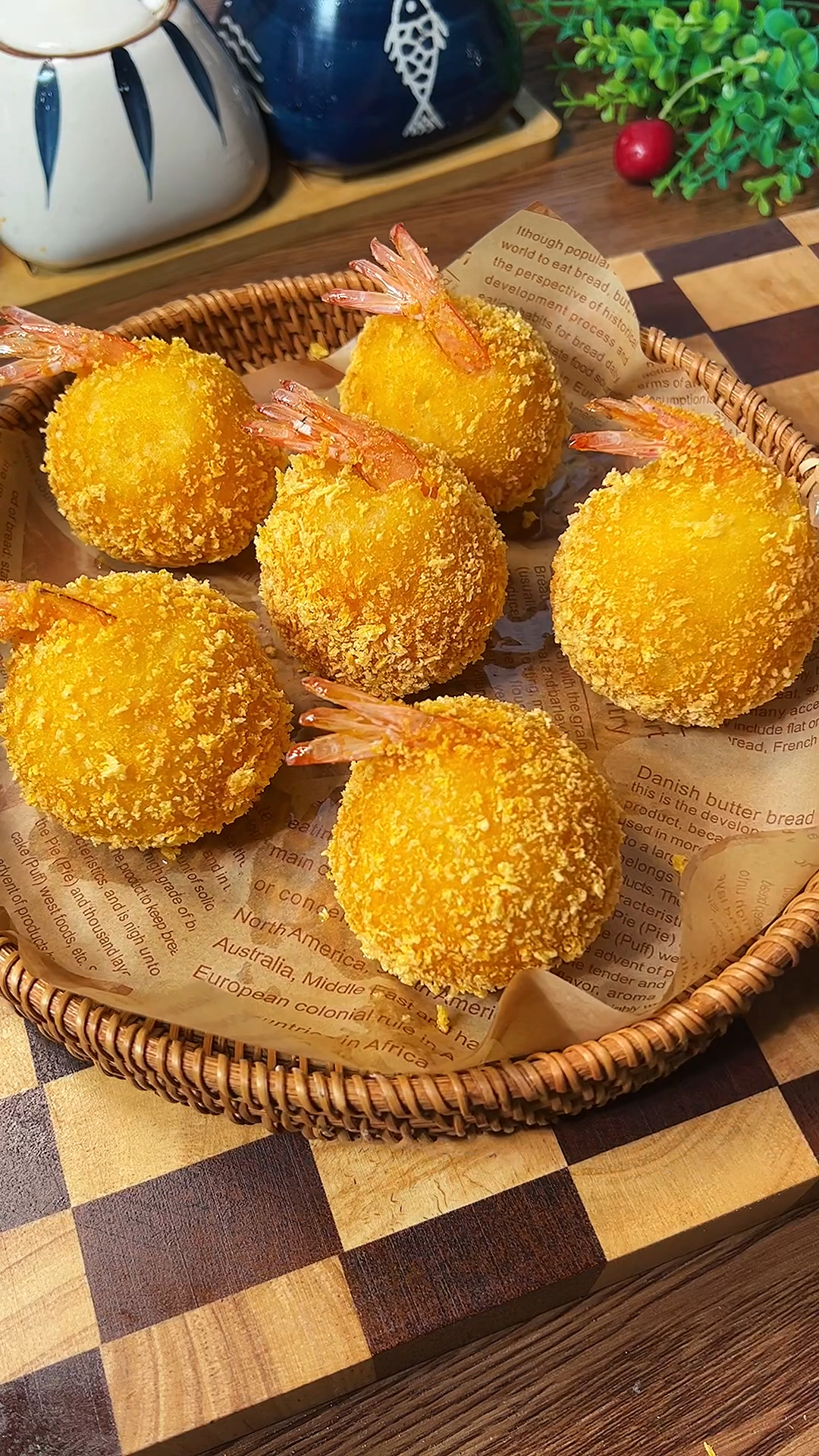 年夜饭一定要安排一道黄金虾球,寓意黄金万两!