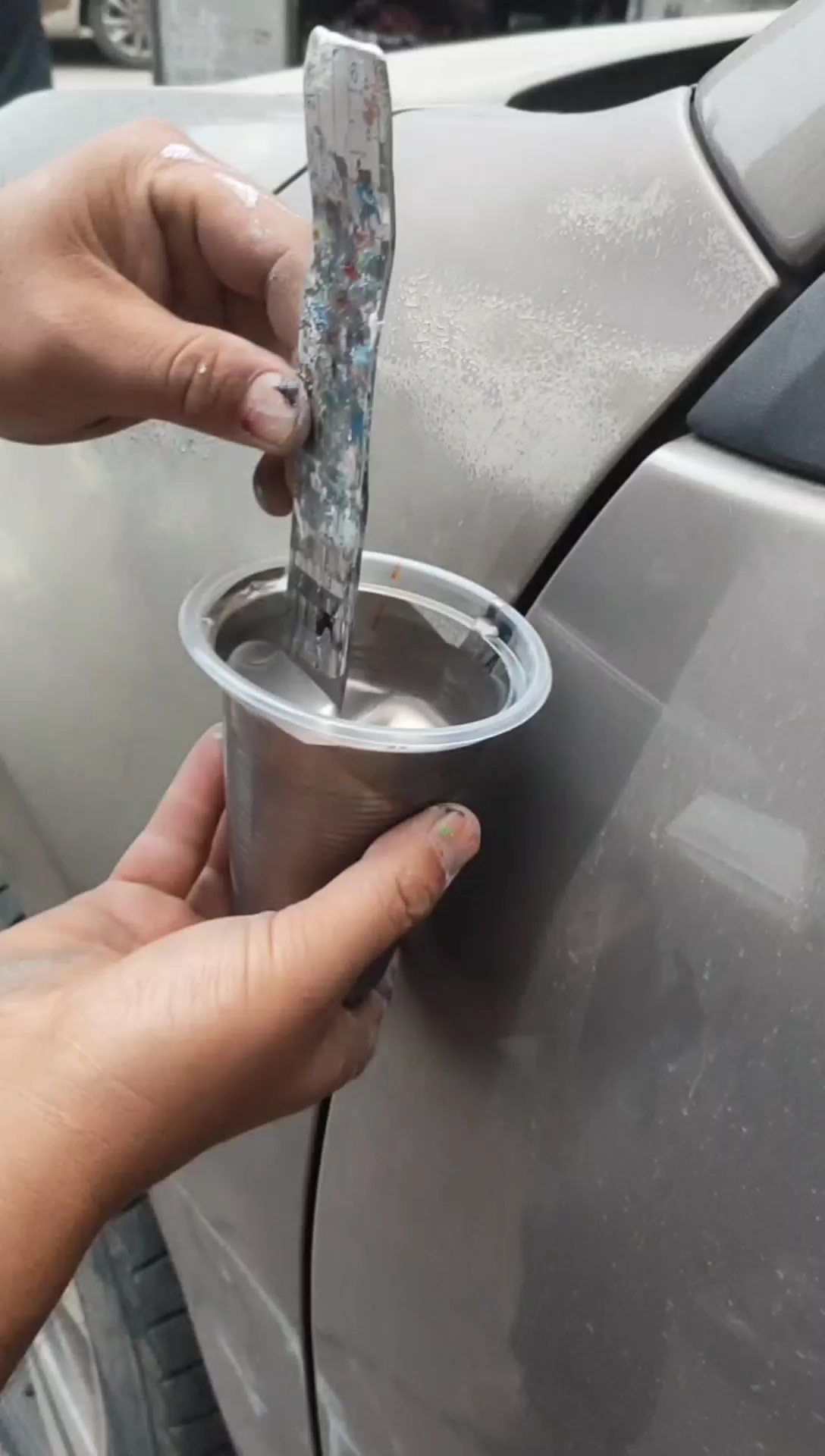 汽车调漆你见过没