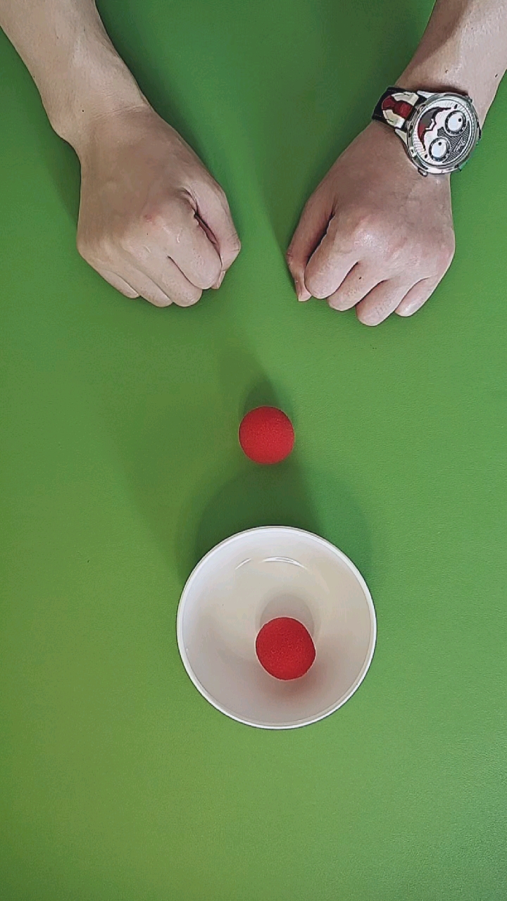 魔术揭秘#专业手法魔术,三仙归洞教程