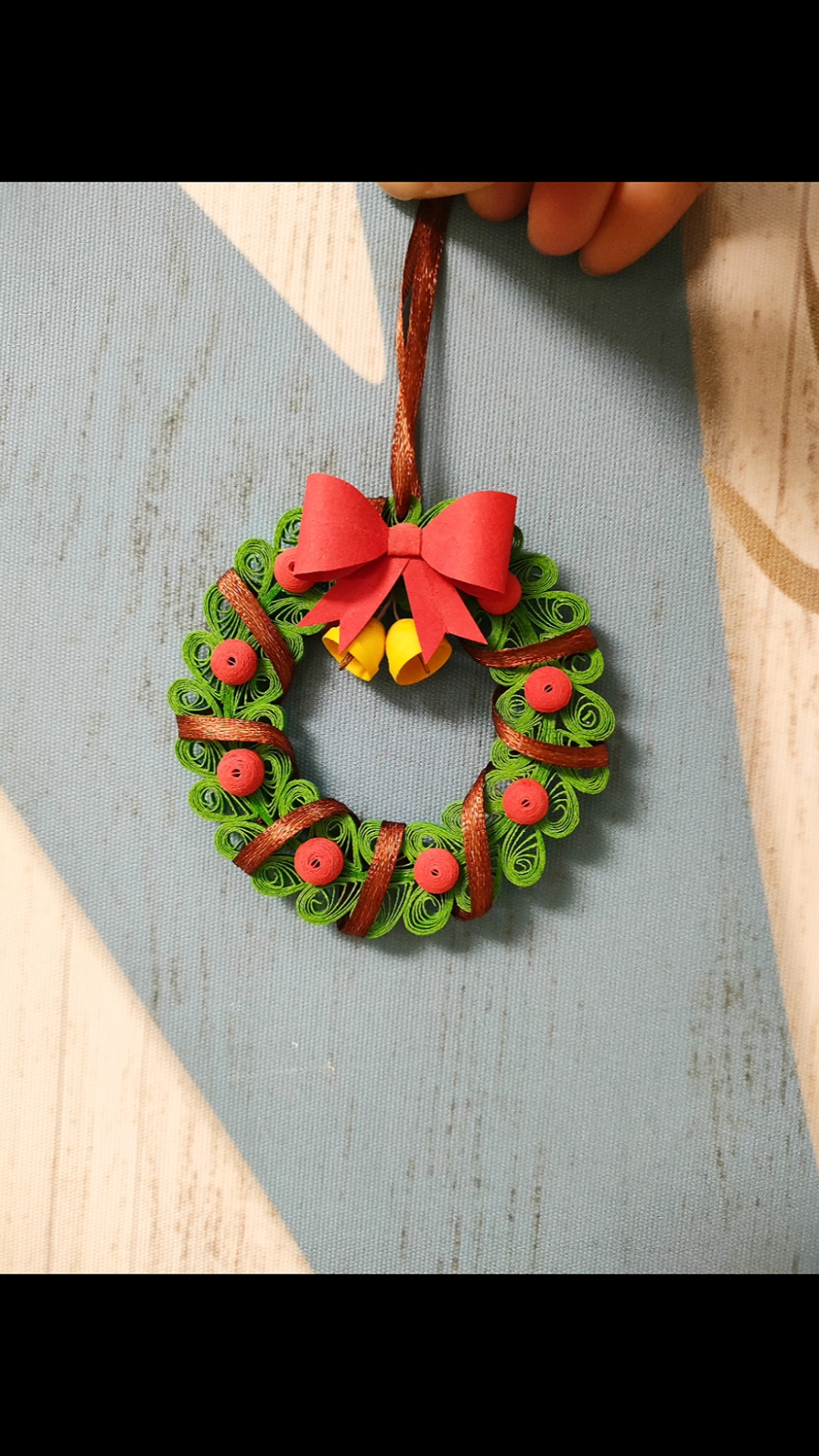 我的衍纸日记#衍纸圣诞小挂饰