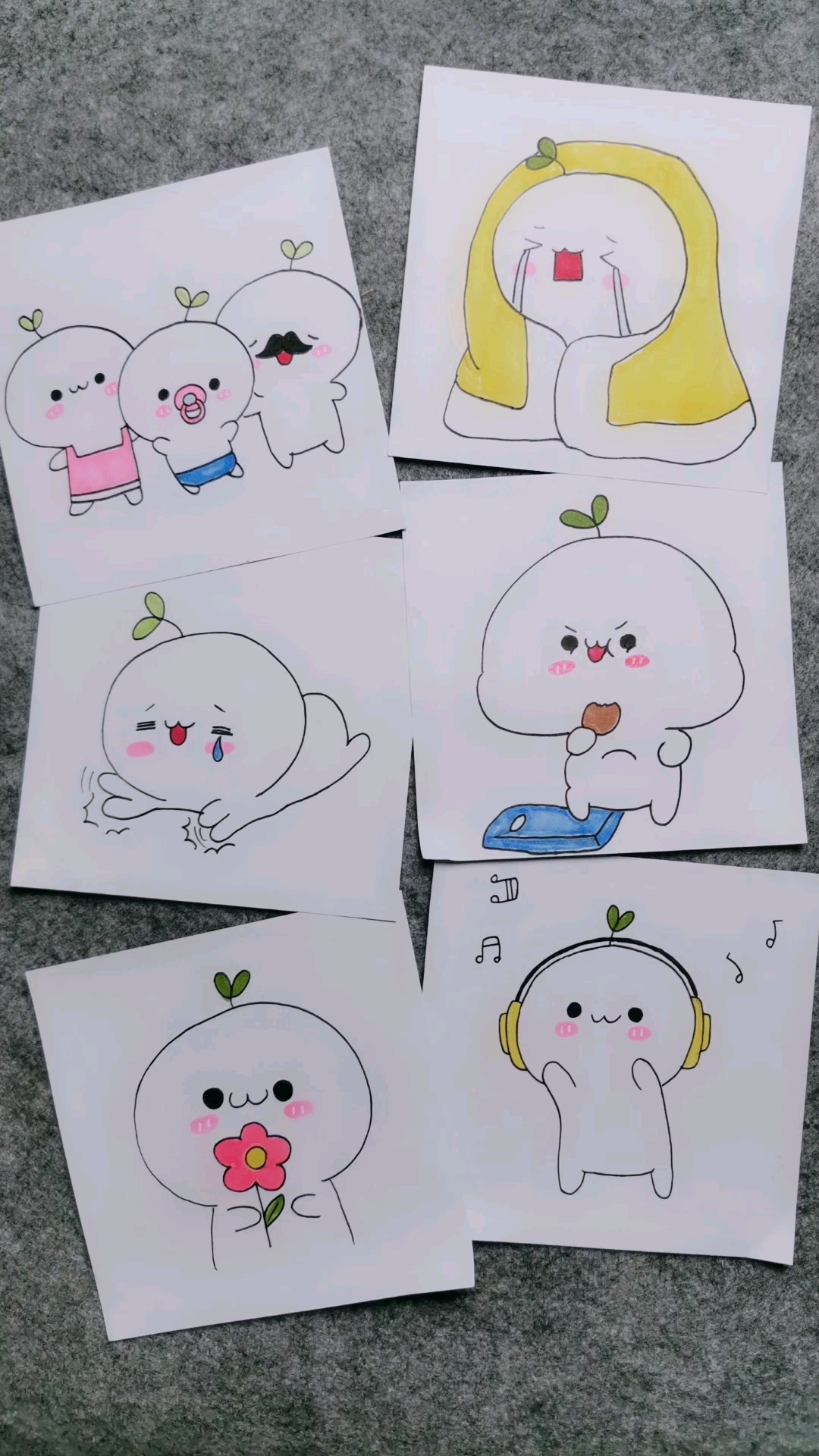 可爱长草颜简笔画合集