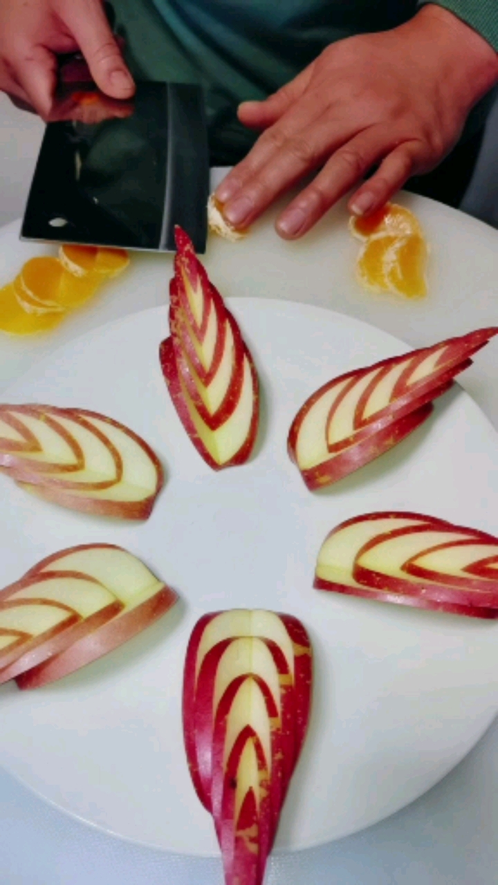 水果拼盘切法苹果图片