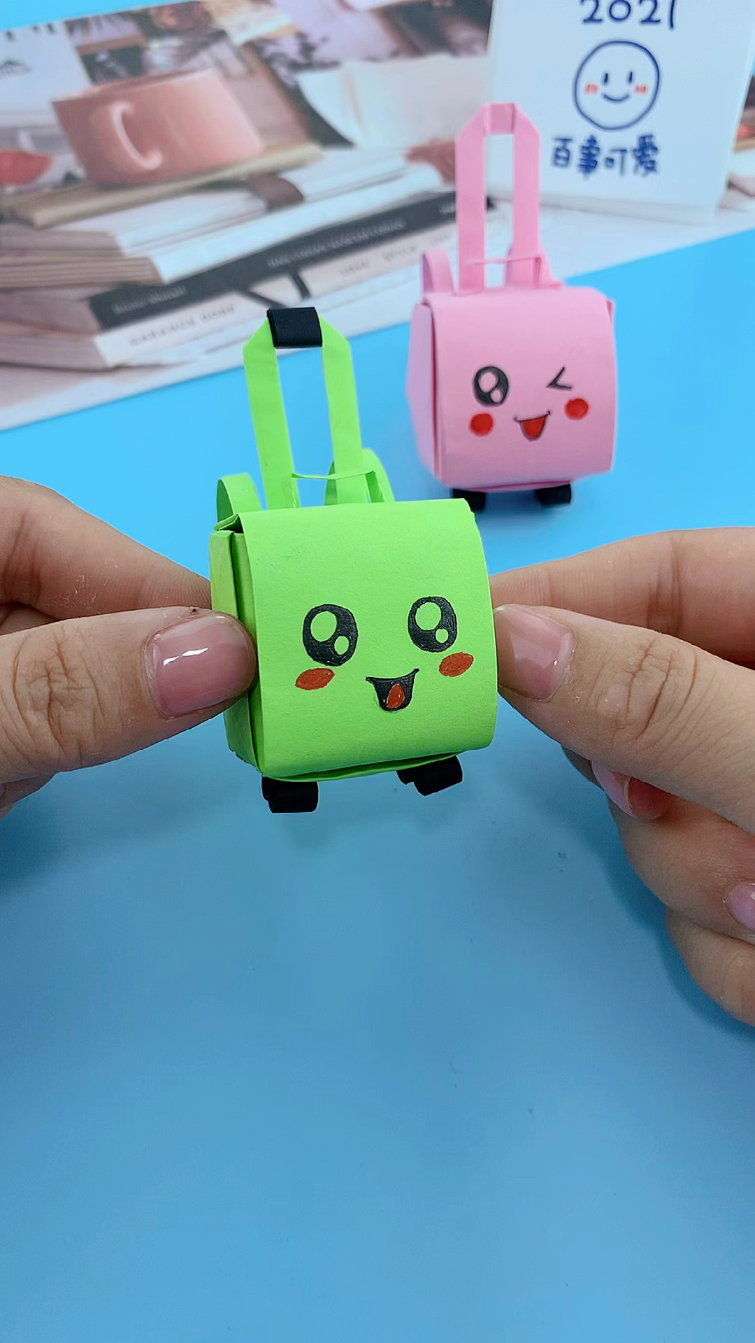 创意手工diy萌萌哒小书包送给下个学期要正式上学的朋友们