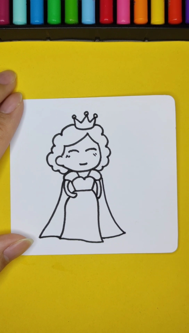 王后简笔画 简单图片