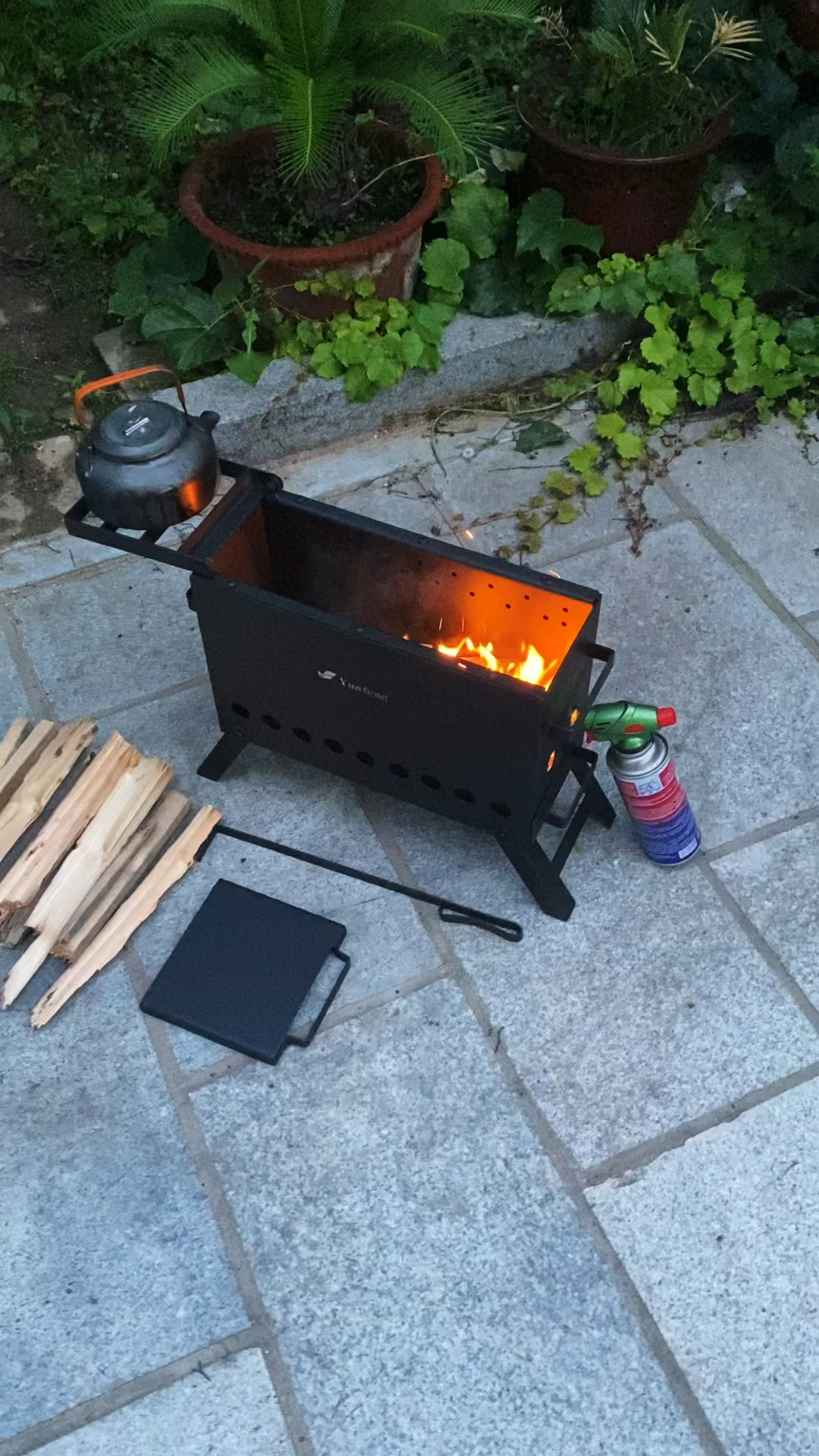 不一样的人生#云峰户外露营无烟焚火台篝火炉烧烤取暖观火炉