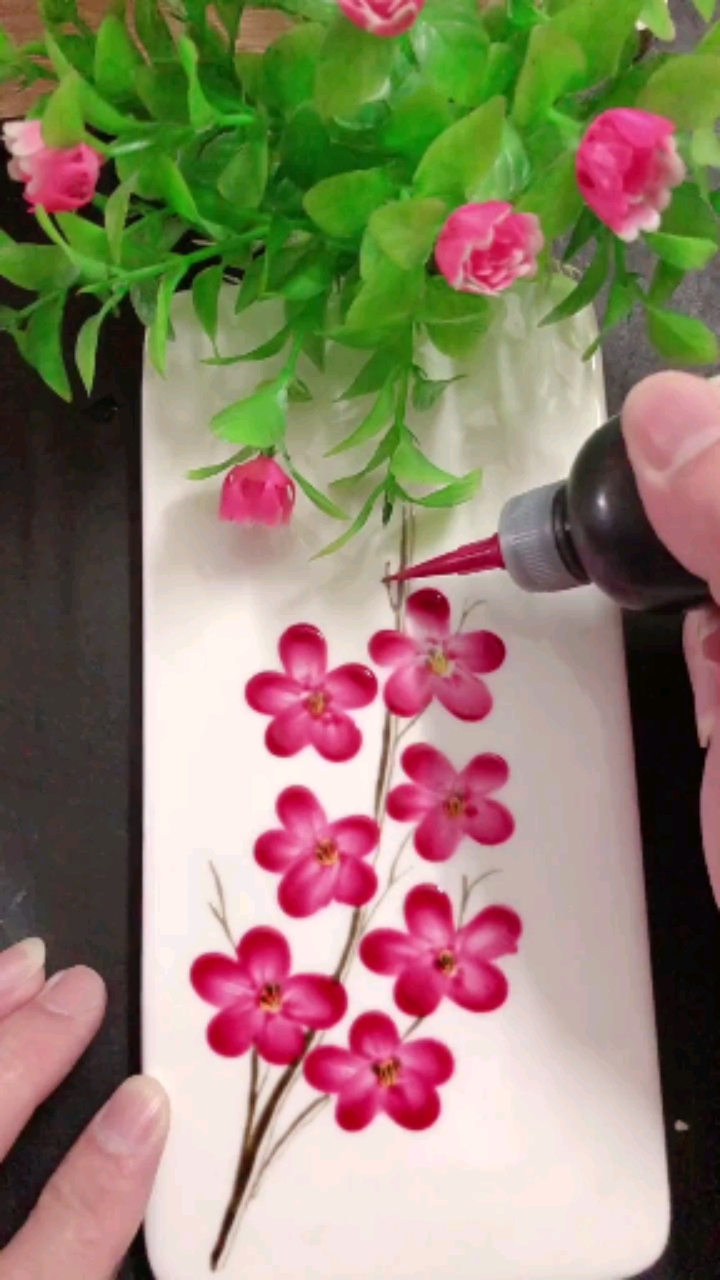 果酱画#看看简单盘饰画