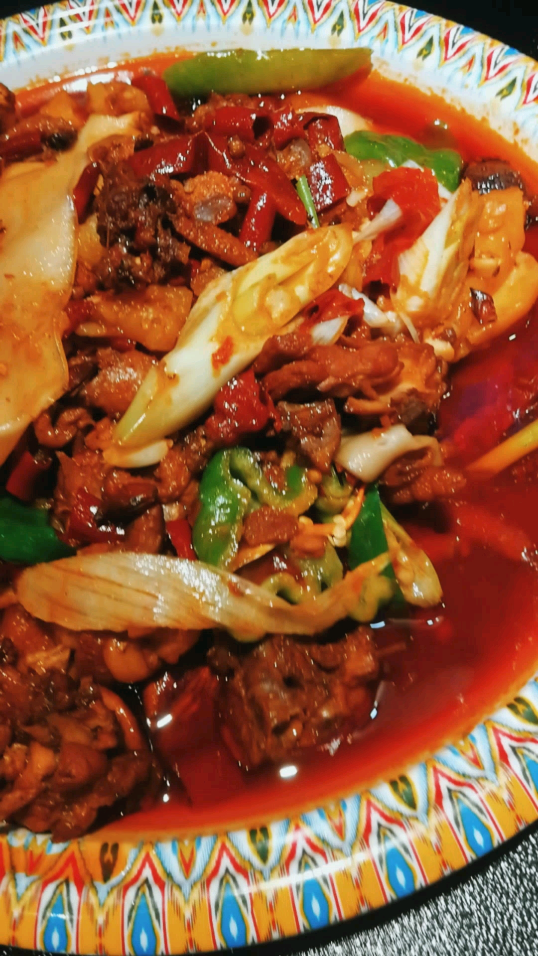 家乡特色美食#新疆大盘鸡配皮带面真的好吃