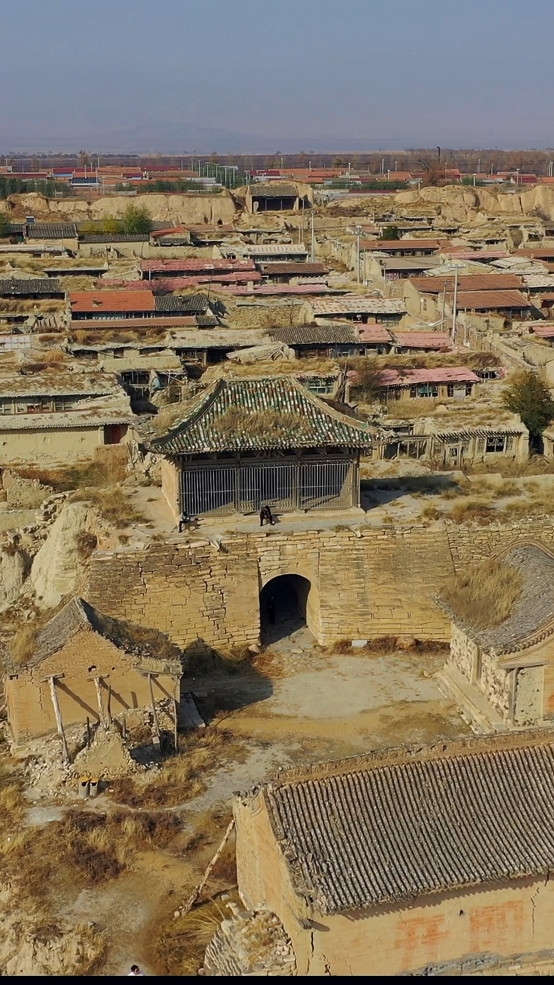 俯瞰河北开阳古堡,历经2000多年风雨,依旧保持古城的整体风貌
