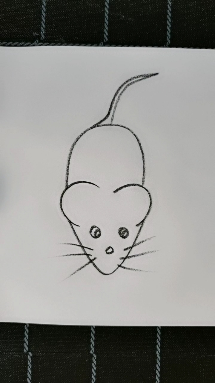 画画原来如此简单#简单画小老鼠