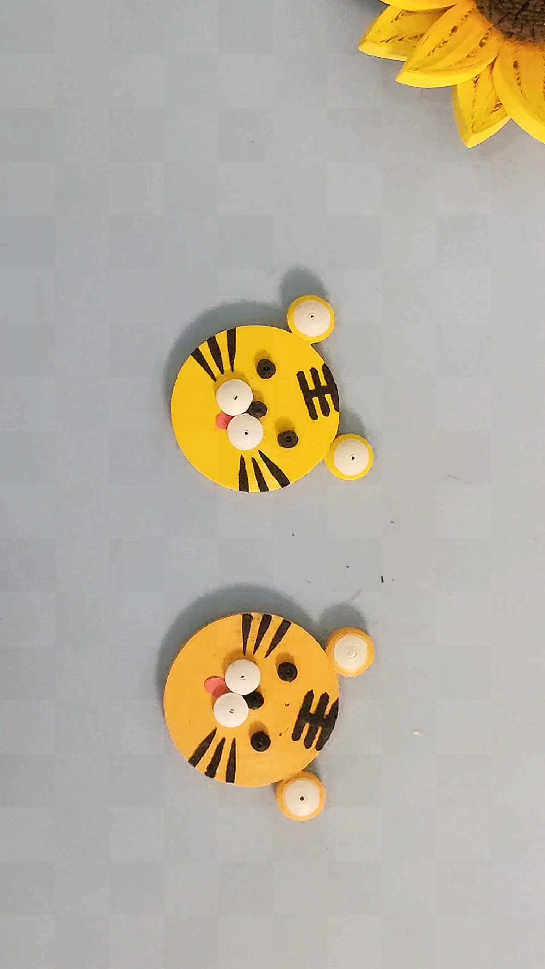 万元奖金争夺赛#萌萌哒衍纸小老虎,祝大家虎年吉祥如意!-度小视