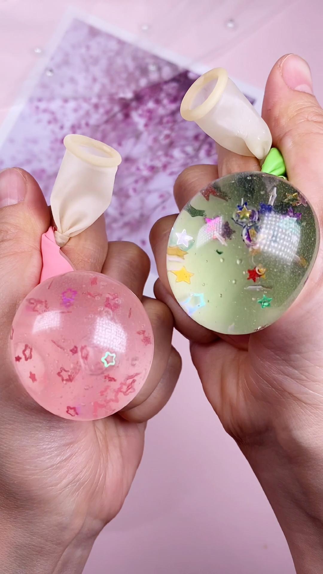 #创意手工diy#气球做的解压球,太好玩了!-全民小视频
