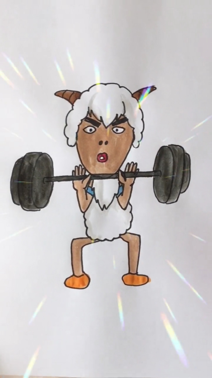 爸爸画的沸羊羊vs我画的沸羊羊