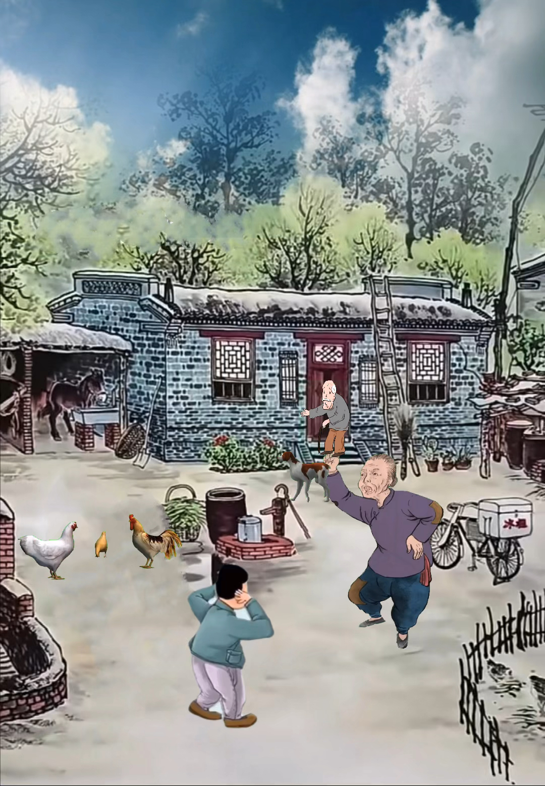 仔细回忆一下,似乎小时候每个村子都有一位这样的老太太!