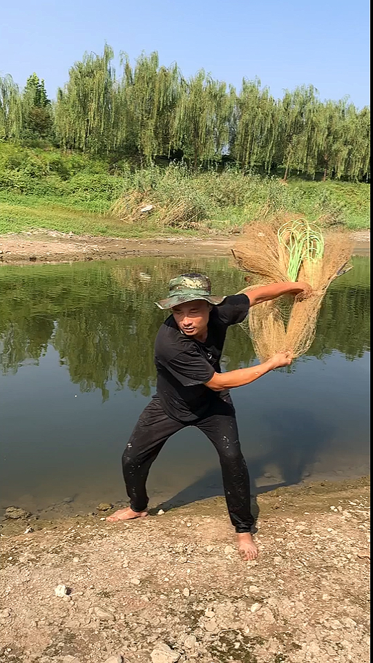 慢动作解析传统撒网