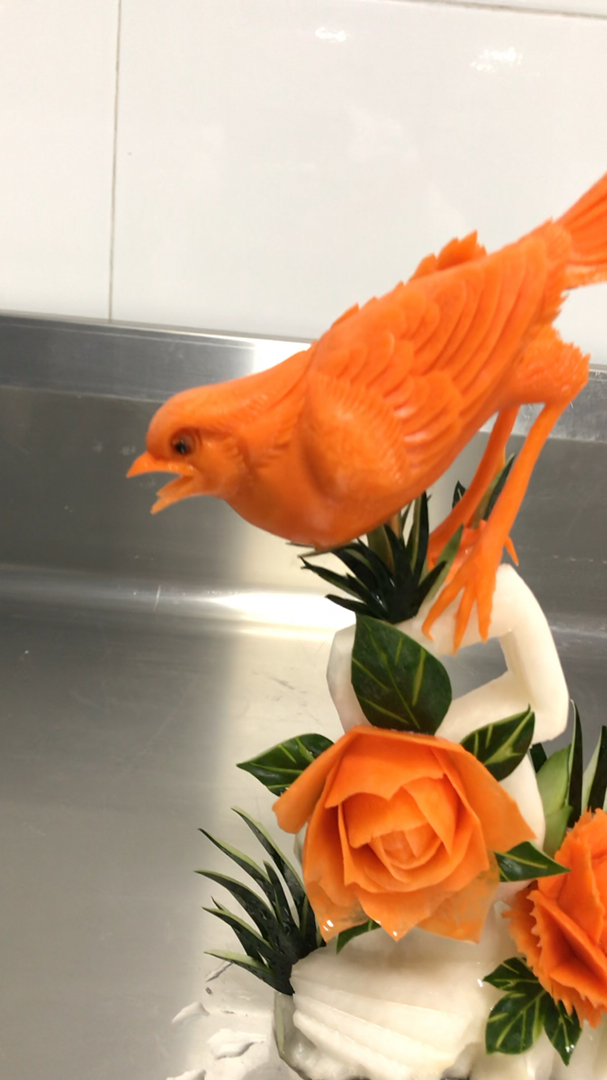 胡萝卜雕刻艺术,喜欢吗?