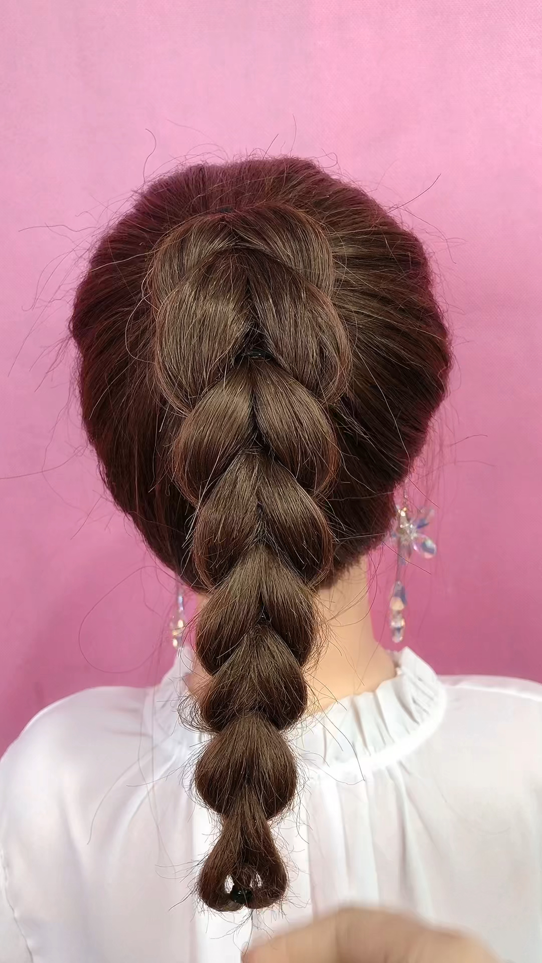 全民最火编发#李沁同款个性高马尾教程