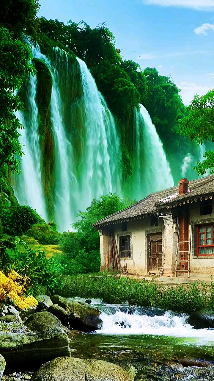 美景分享#半山深处有人家,依山傍水远繁华,无为不做俗尘事,清煮岁月