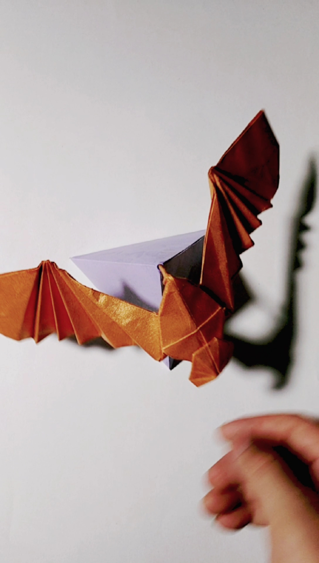 手工折纸#大型鸟,平衡鹰,当摆设不错哟!