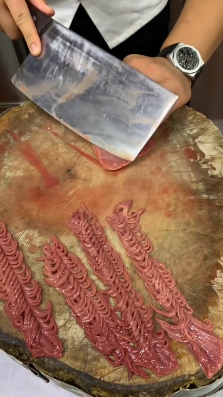 全民大厨刀功秀#这花刀改的绝不绝吧!