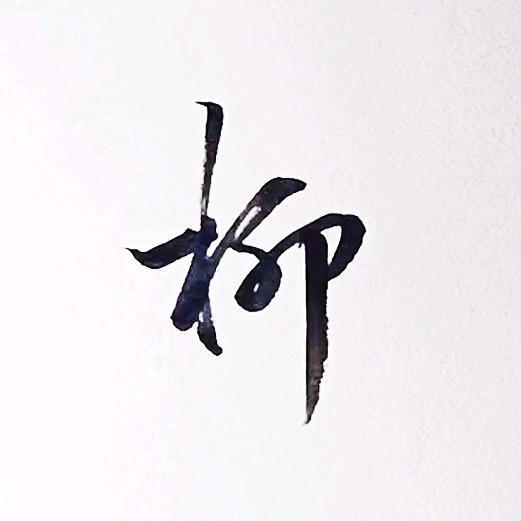 手写行书#柳,漂亮实用行书写法