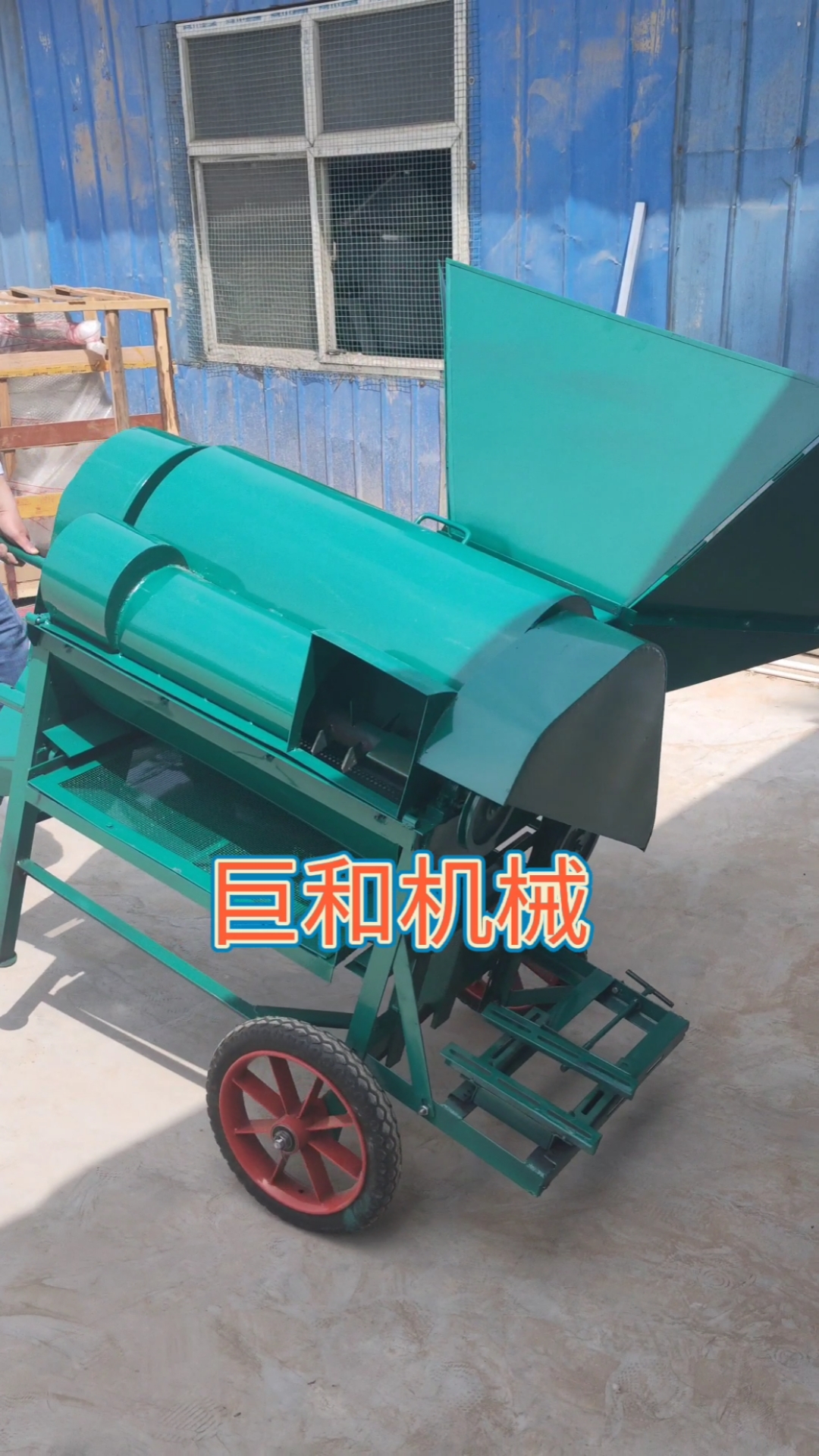 油菜籽脱粒机#方便快捷手推车油菜籽脱粒机-度小视