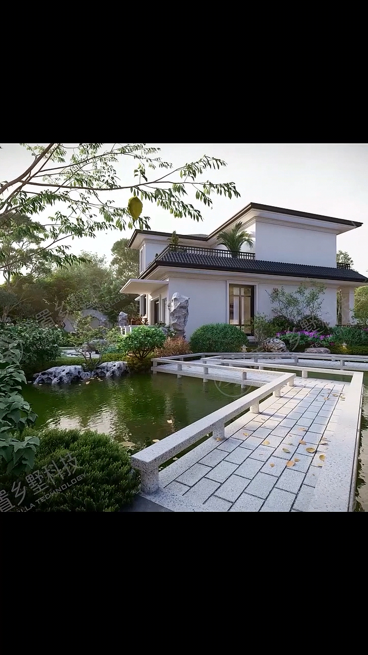 农村自建房#最美中国风~现代中式别墅