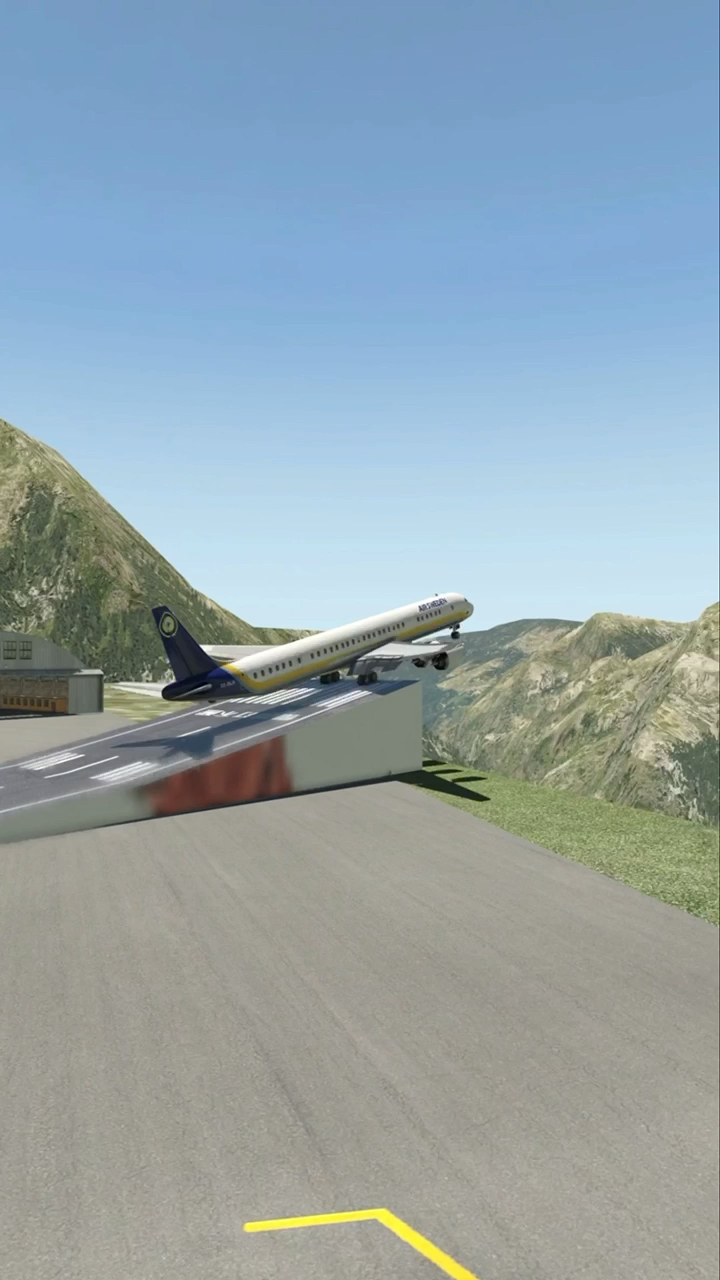百看不厌的客机滑跃式起飞模拟
