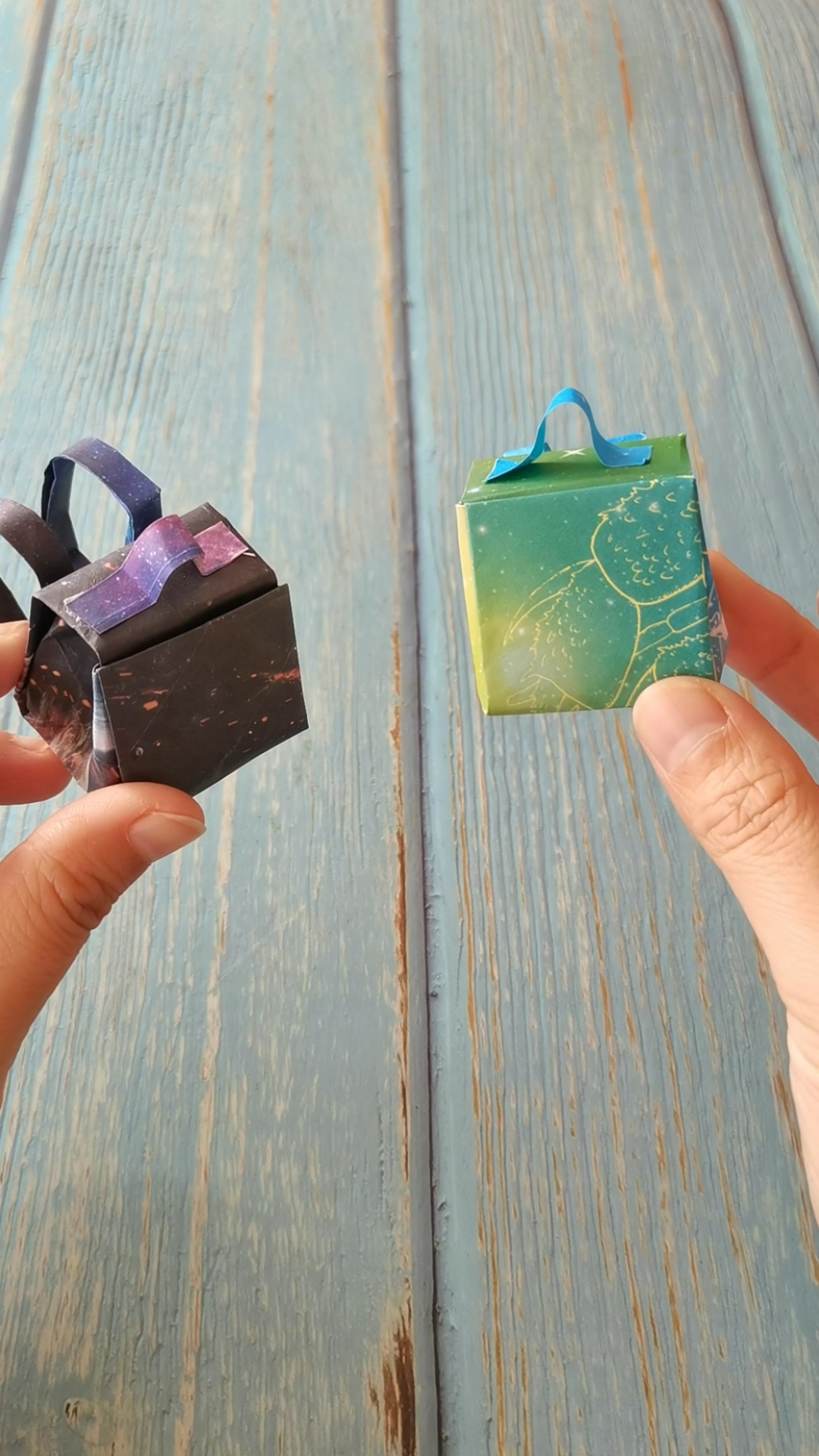 手工制作#手工折纸迷你小书包