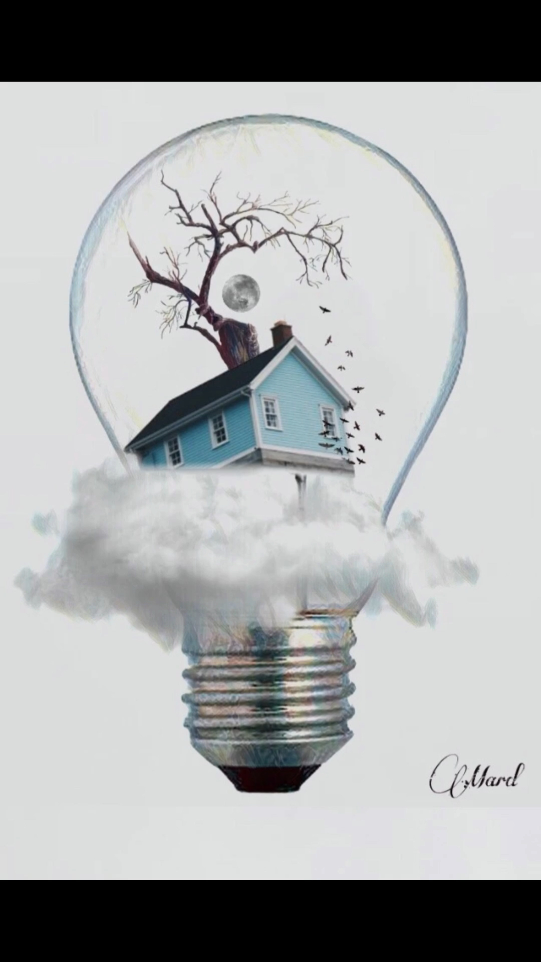 p图技巧教你灯泡如何拍出创意海报创意p图创意短视频原创