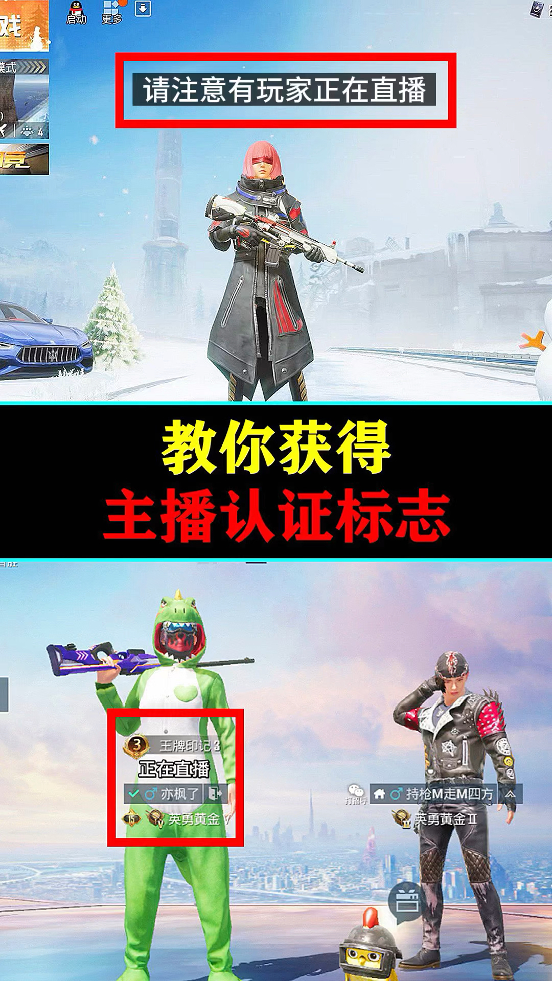 和平精英#原来普通人也可以获得主播标志.