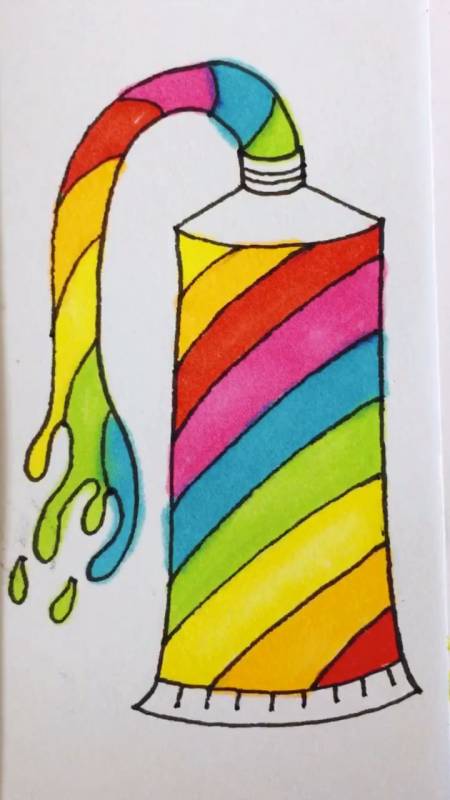 画画原来如此简单#学画牙膏简笔画-全民小视频