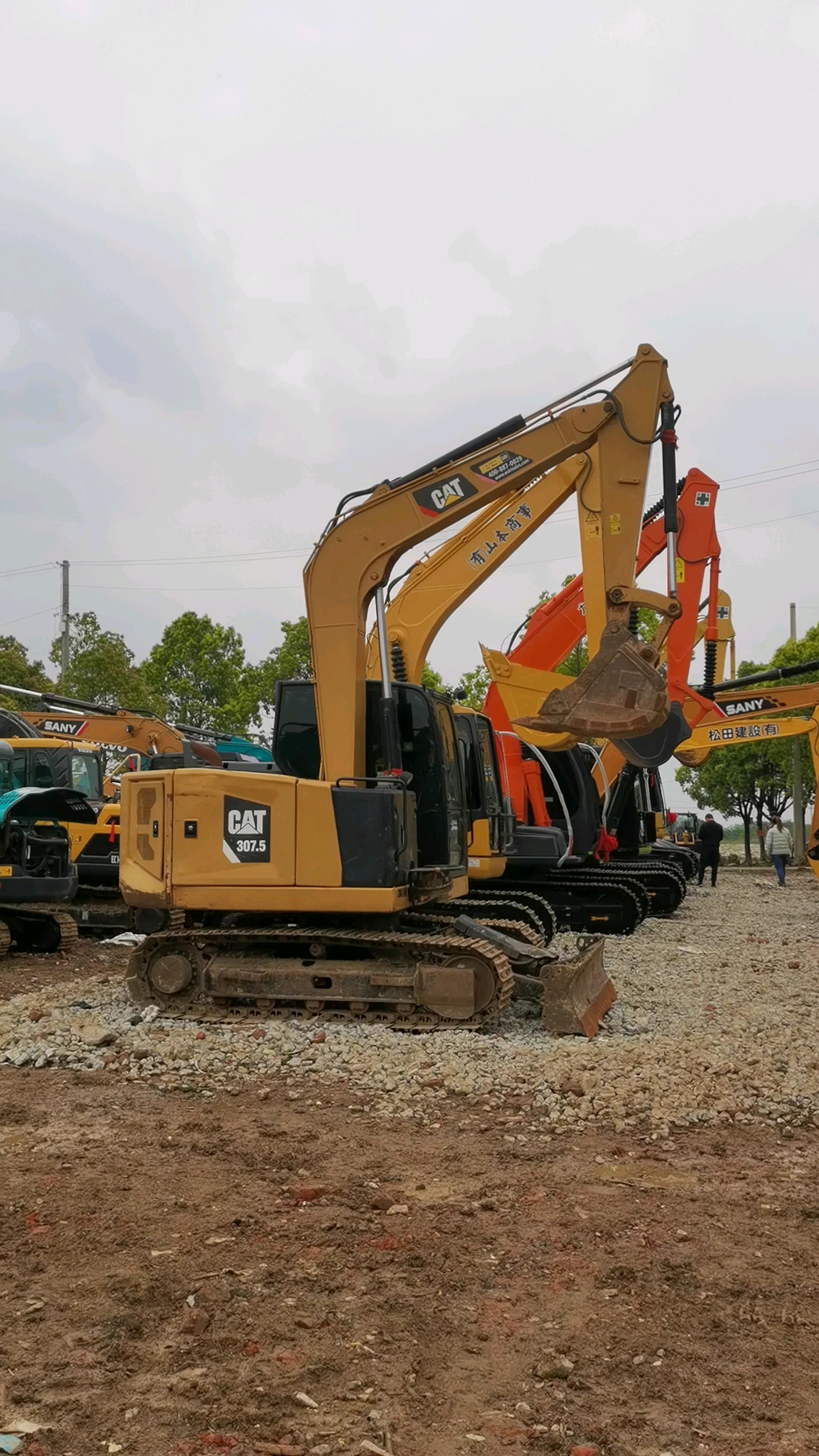 二手挖掘机个人#卡特307.5精品二手挖掘机拍摄现场