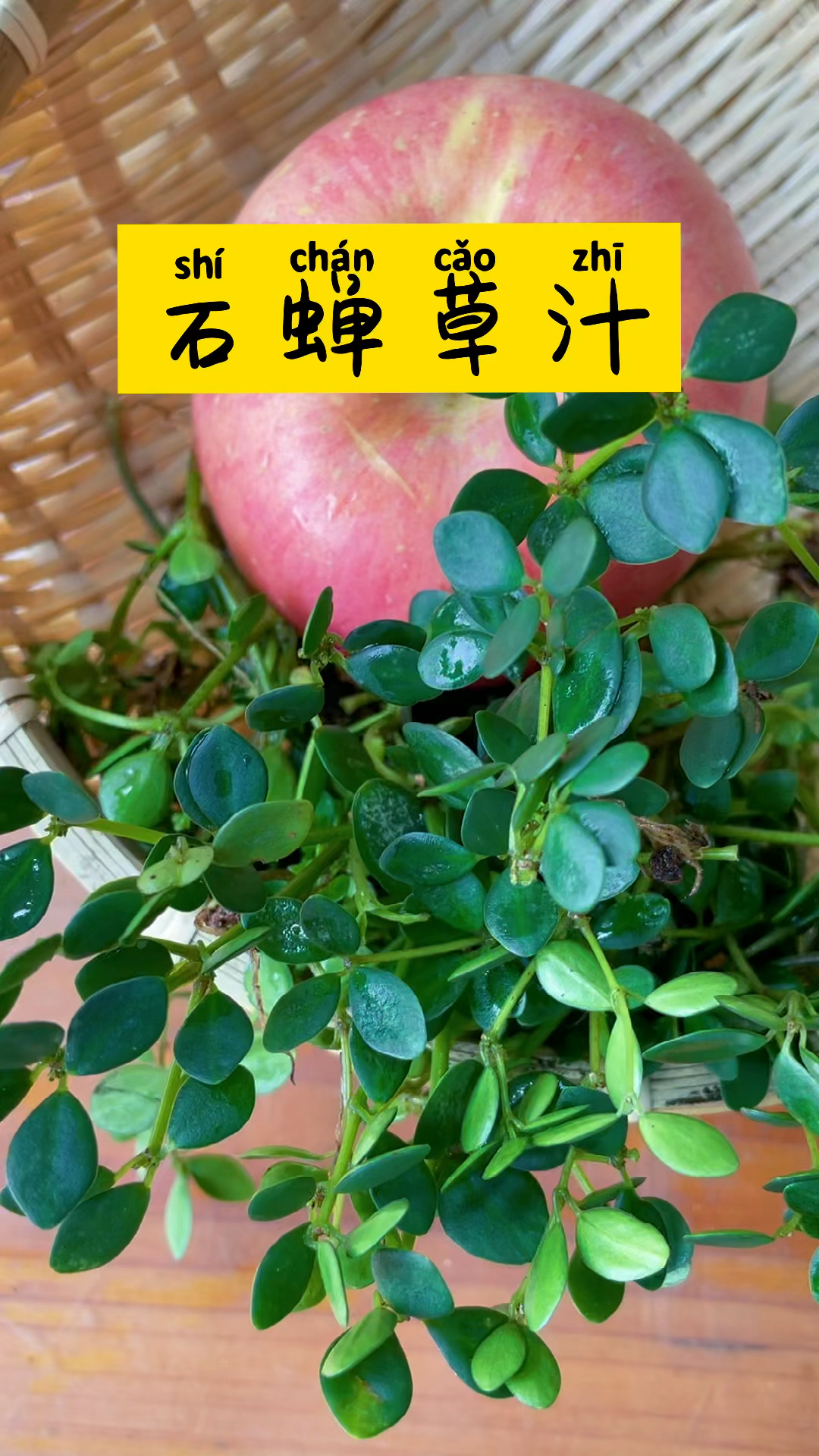 石蝉草加苹果碰撞出不一样的味道