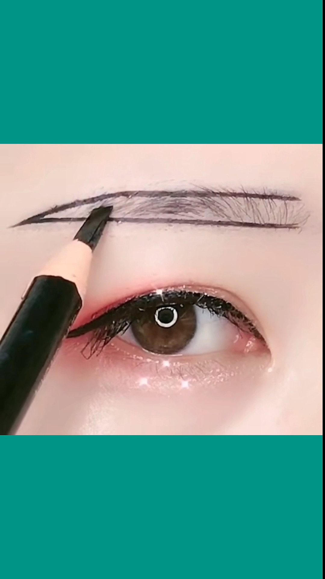 感谢全民我要上热门#一字眉画法